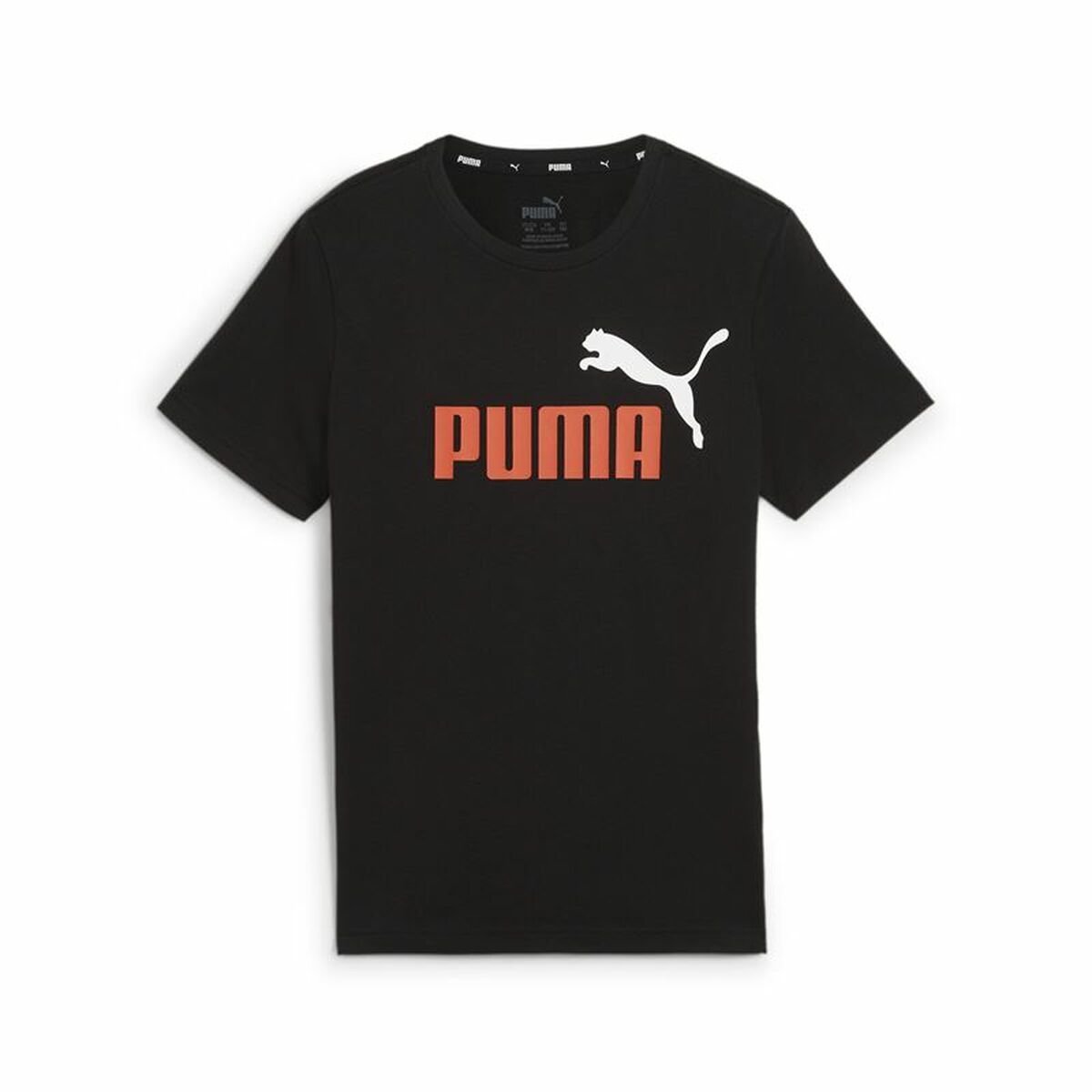 Child's Short Sleeve T-Shirt Puma Essentials+ 2 Col Logo-0