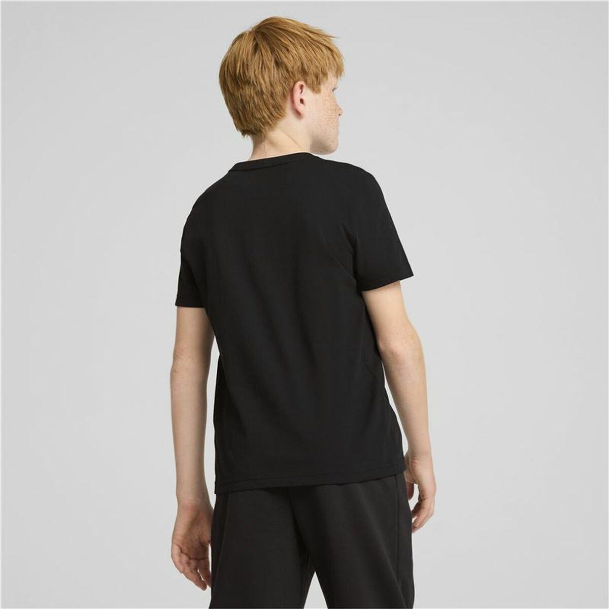 Child's Short Sleeve T-Shirt Puma Essentials+ 2 Col Logo-3