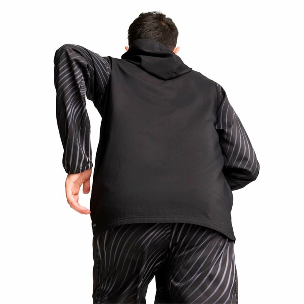 Men's Sports Jacket Puma Run Favorite Aop Woven Black-2