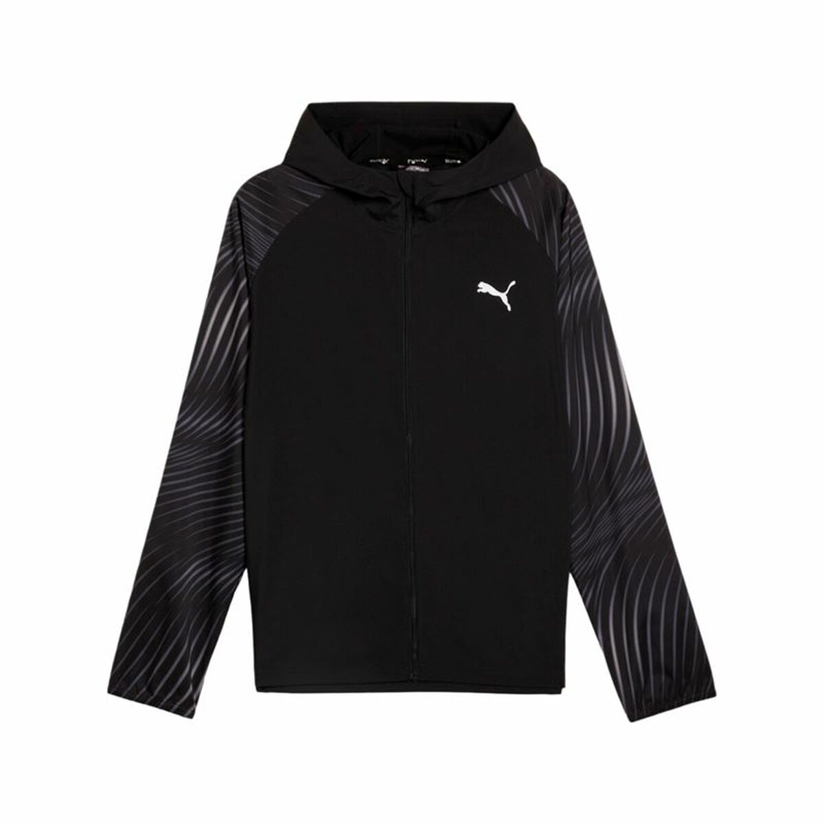 Men's Sports Jacket Puma Run Favorite Aop Woven Black-0