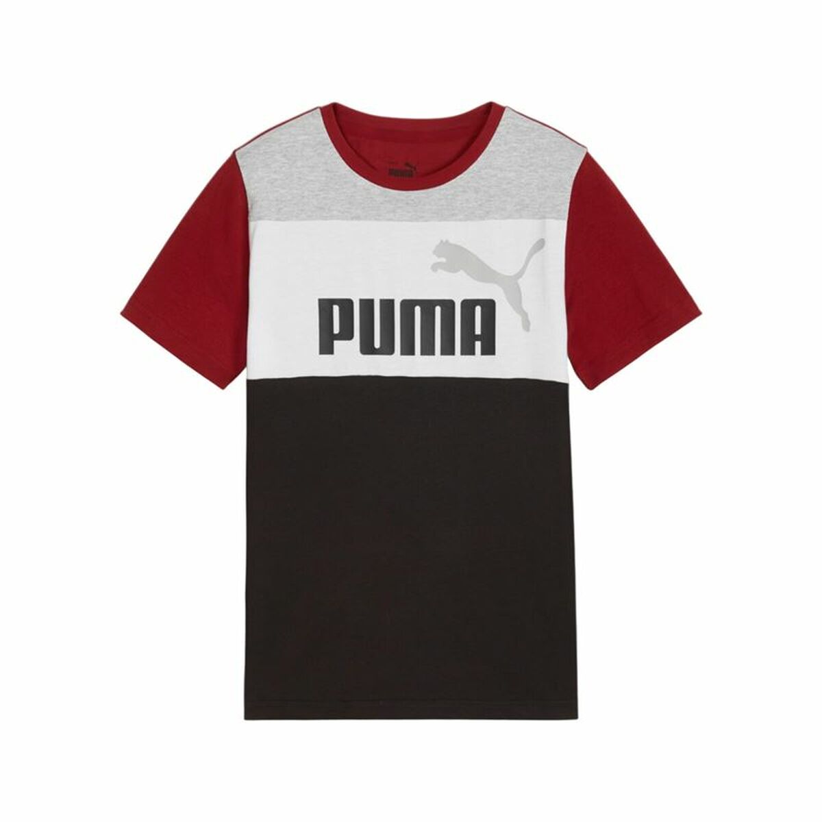 Child's Short Sleeve T-Shirt Puma Ess Block-0