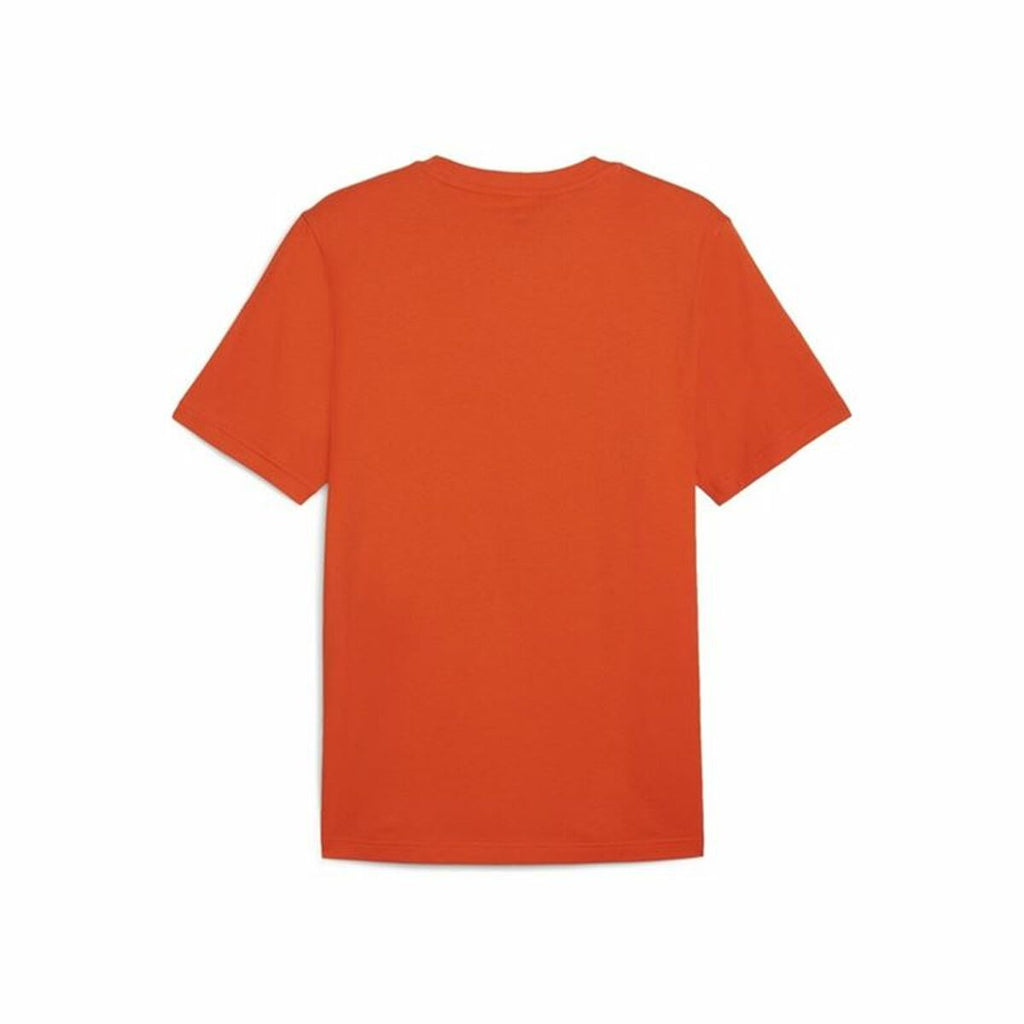 Men’s Short Sleeve T-Shirt Puma Graphics Sneaker Orange-2