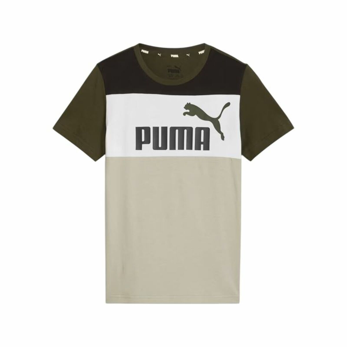 Child's Short Sleeve T-Shirt Puma Ess Block-0