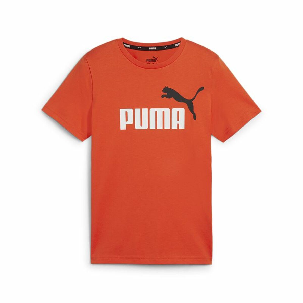Child's Short Sleeve T-Shirt Puma Essentials+ 2 Col Logo-0