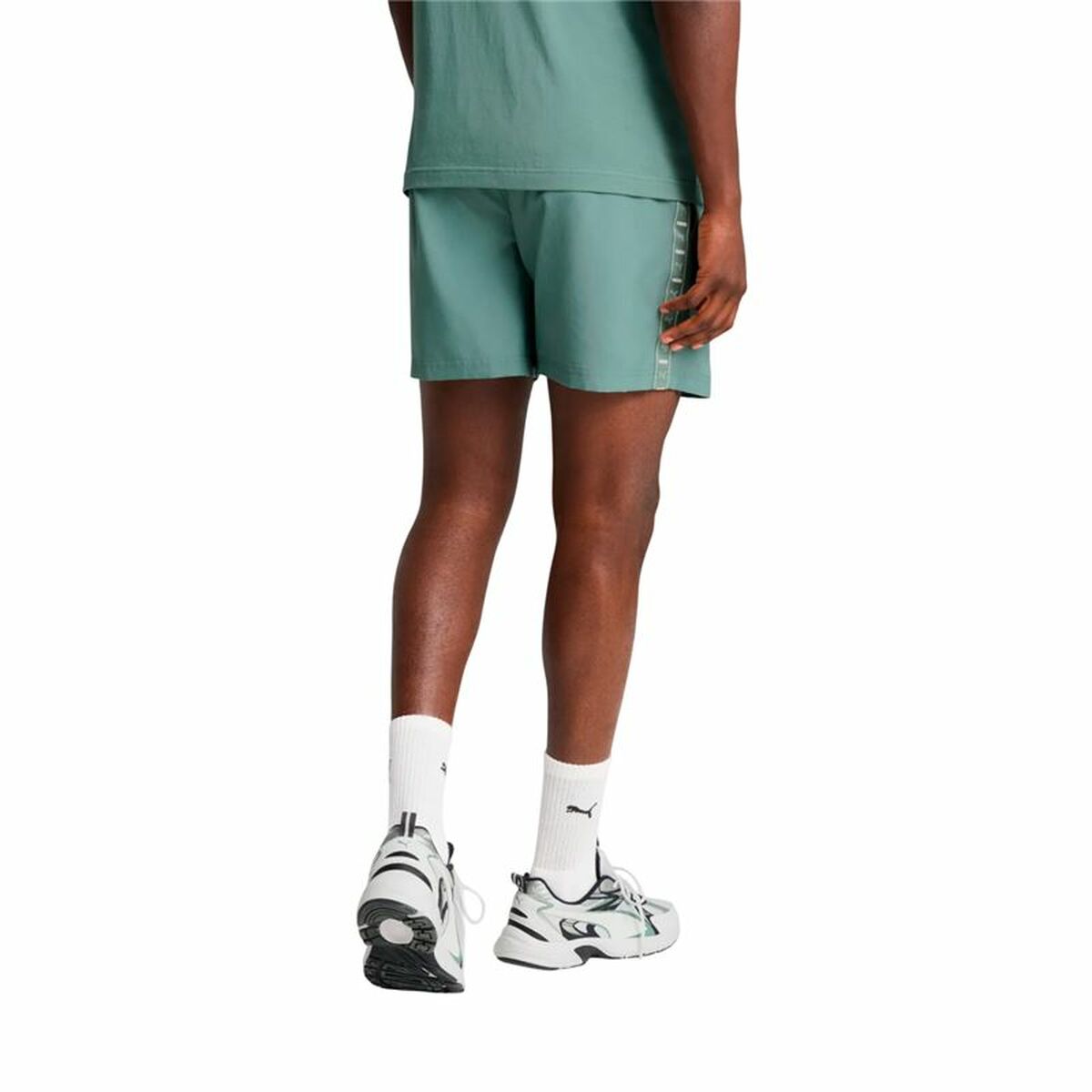 Trousers Puma Essentials Tape Woven Green-1