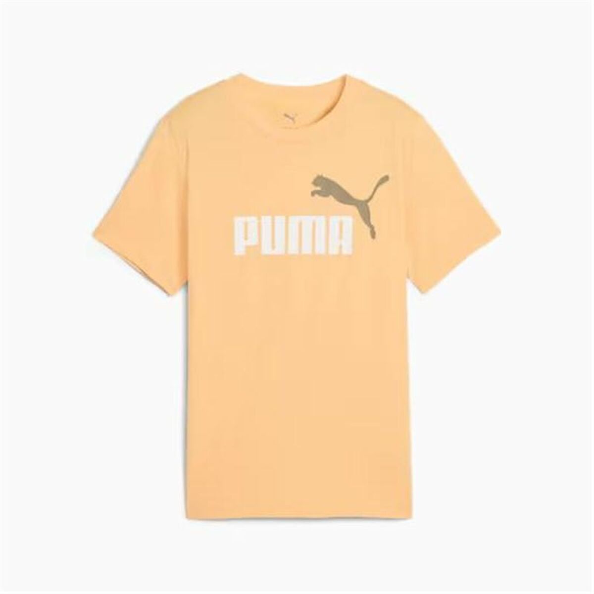 Child's Short Sleeve T-Shirt Puma Essentials 2 Beige-3