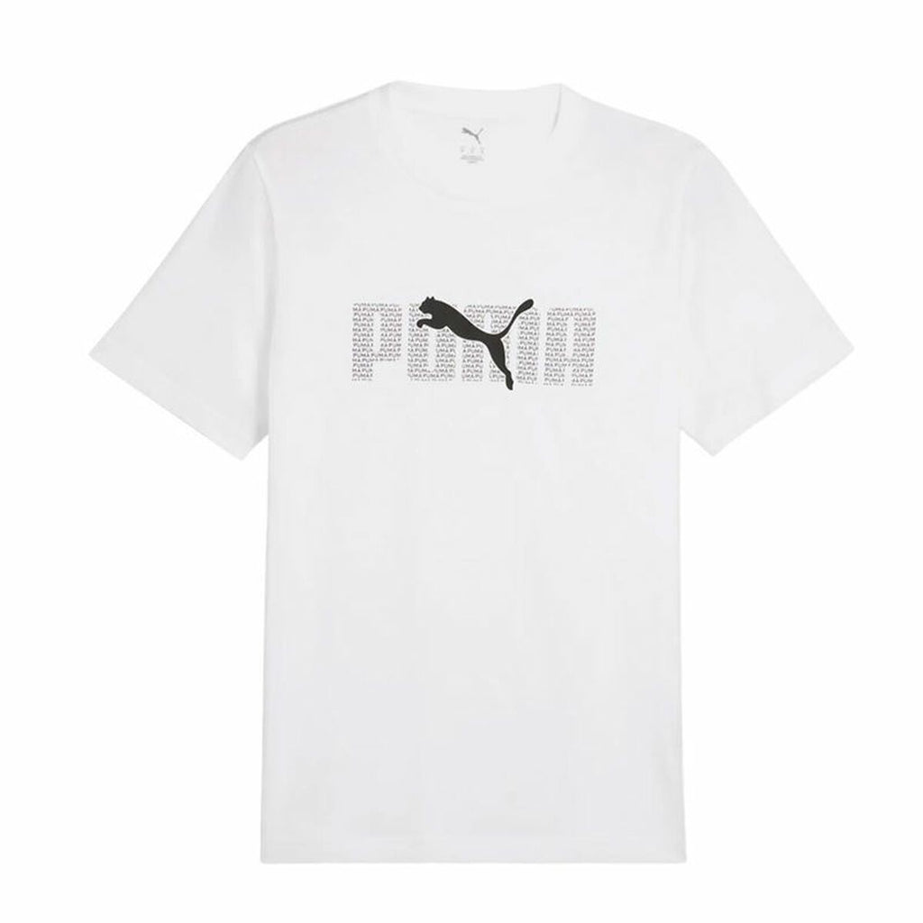 Men’s Short Sleeve T-Shirt Puma Essentials White-0