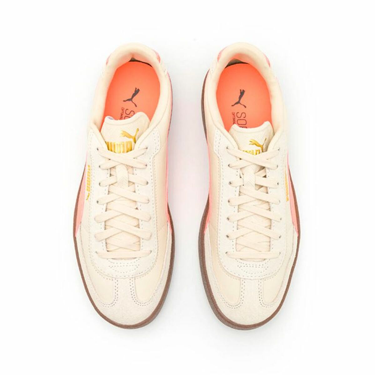 Women's casual trainers Puma Club II Era Beige-2