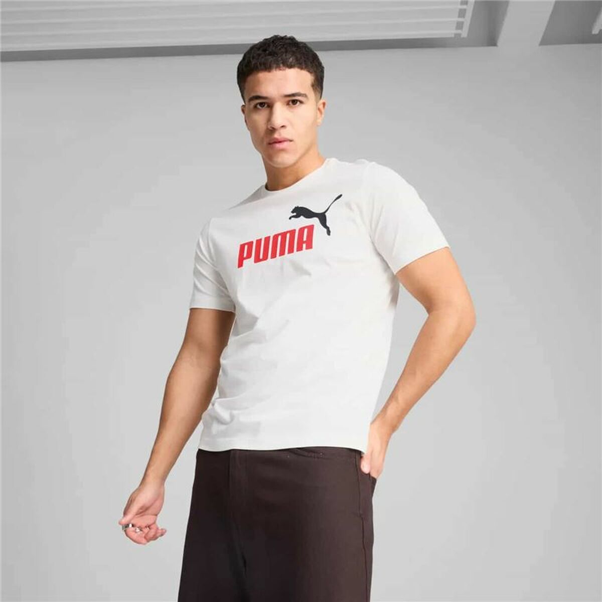 Men’s Short Sleeve T-Shirt Puma White-5