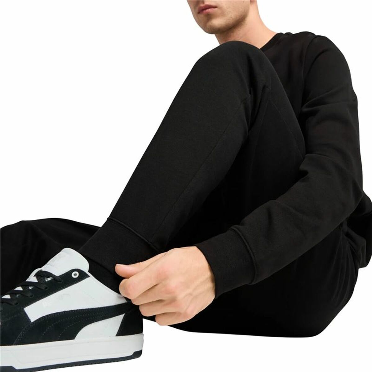 Trousers Puma Essentials Elevated TR Black-1