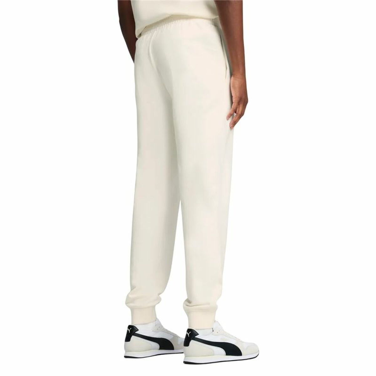 Trousers Puma Essentials Elevated TR White Natural-3