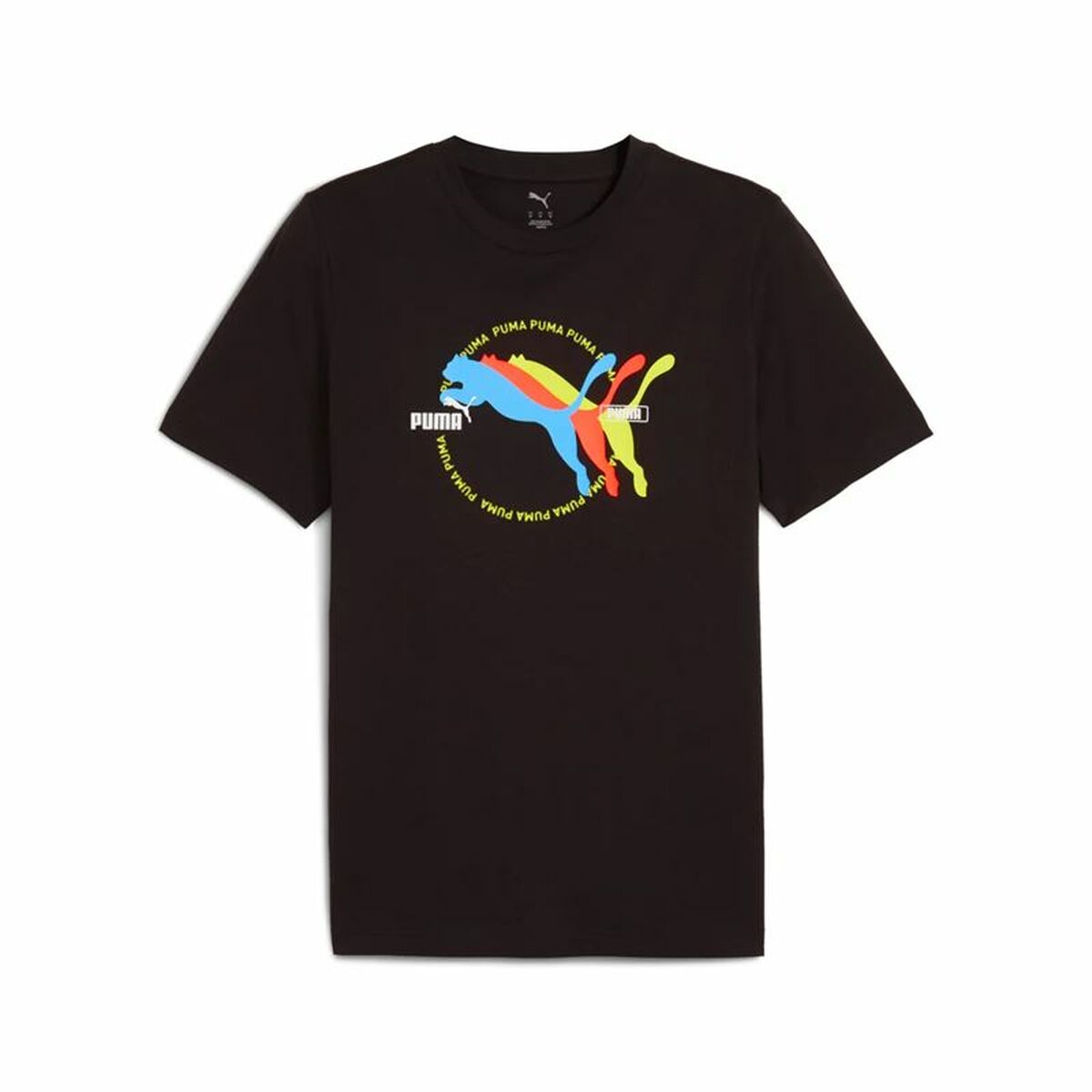 Men’s Short Sleeve T-Shirt Puma Graphics Black-0