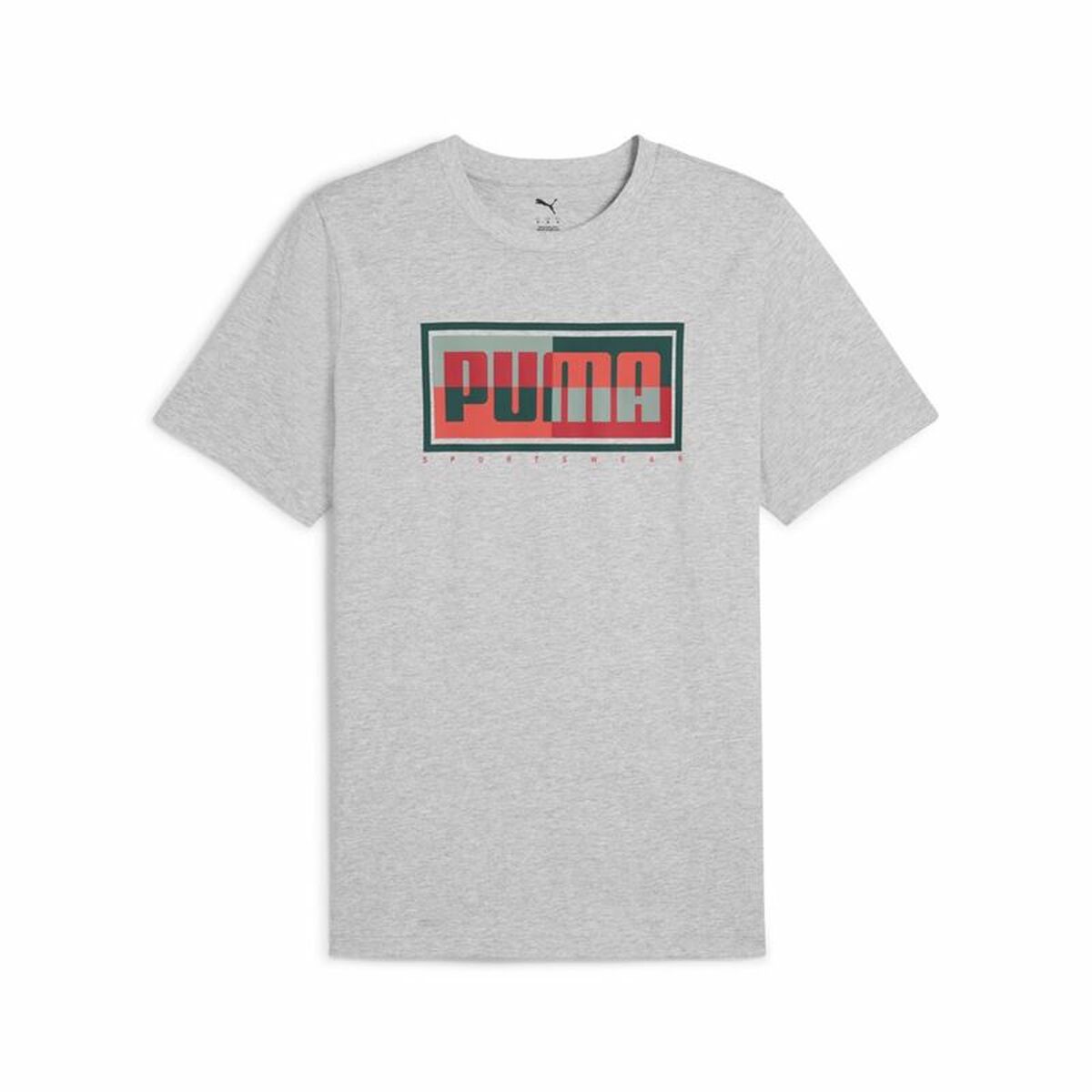 Men’s Short Sleeve T-Shirt Puma Graphics Box Light grey-0