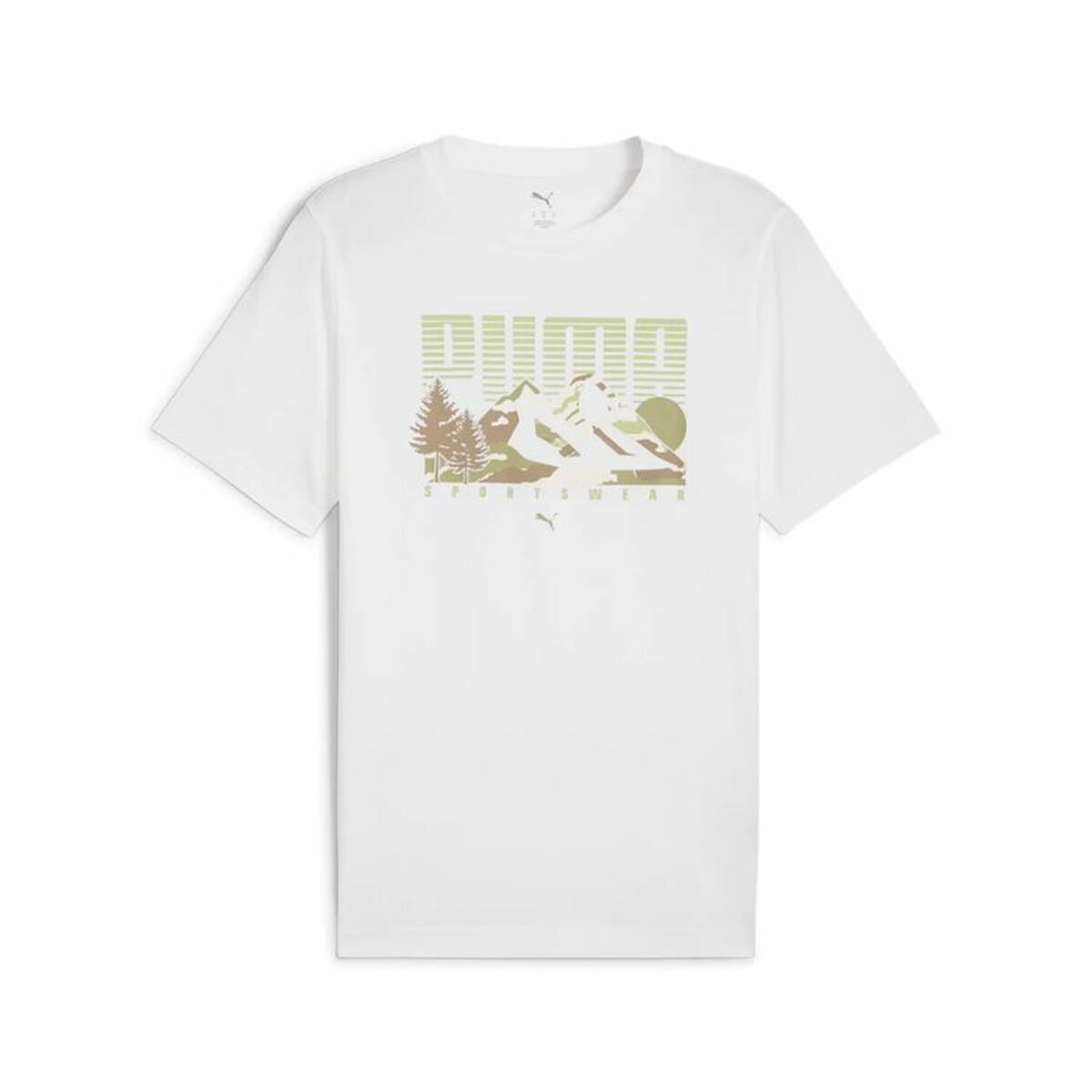 Men’s Short Sleeve T-Shirt Puma Graphics Mountain Tee-0