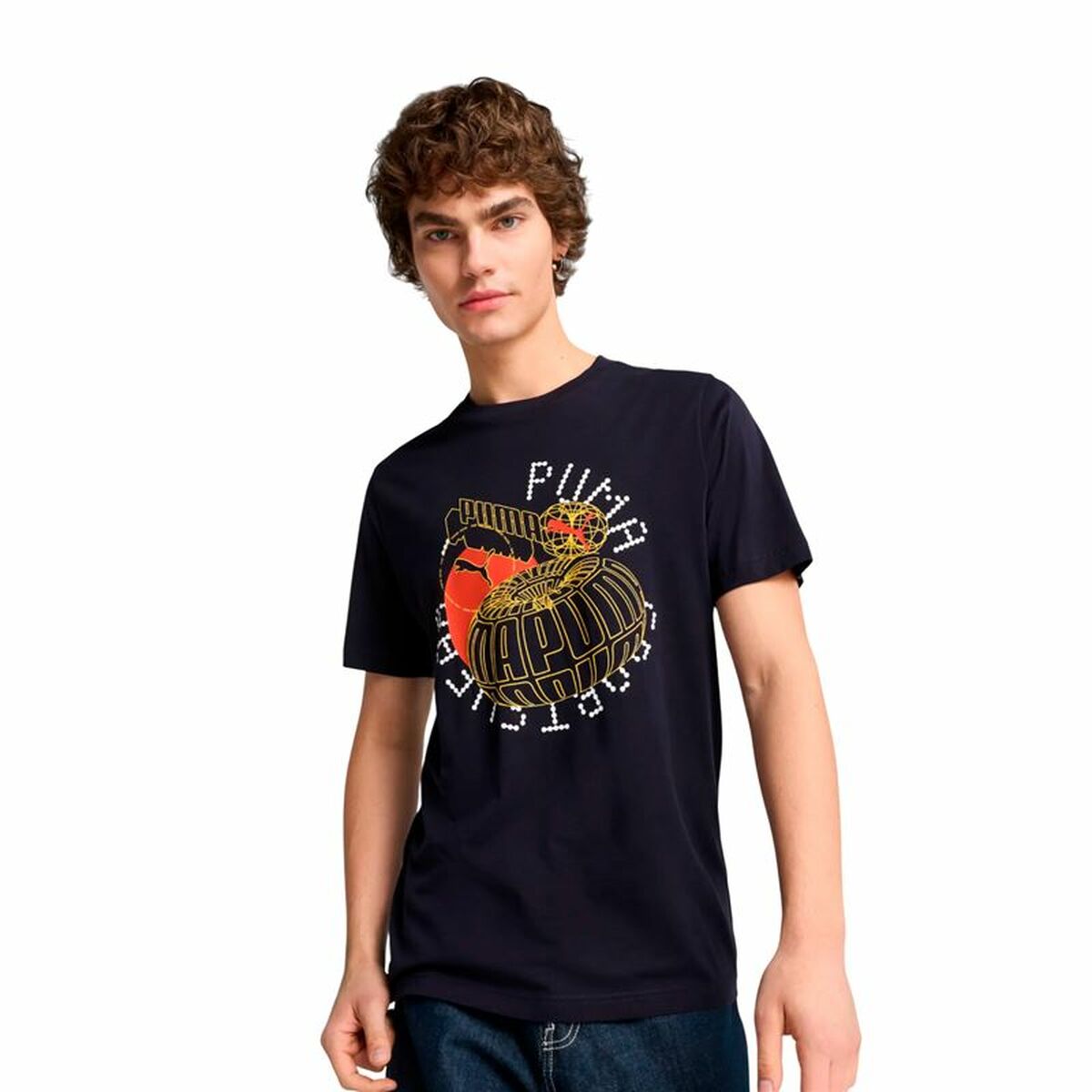 Men’s Short Sleeve T-Shirt Puma Graphics Execution Black-3