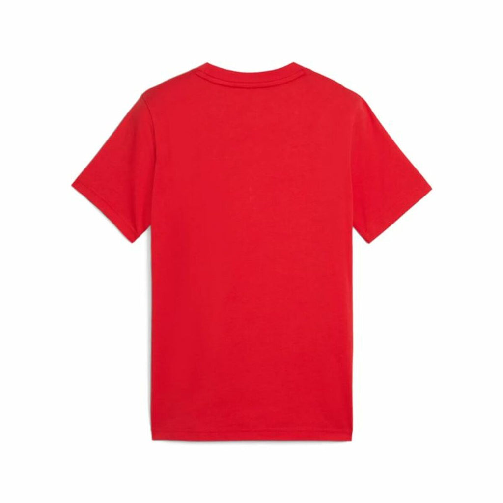 Child's Short Sleeve T-Shirt Puma Essentials Cat Red-2