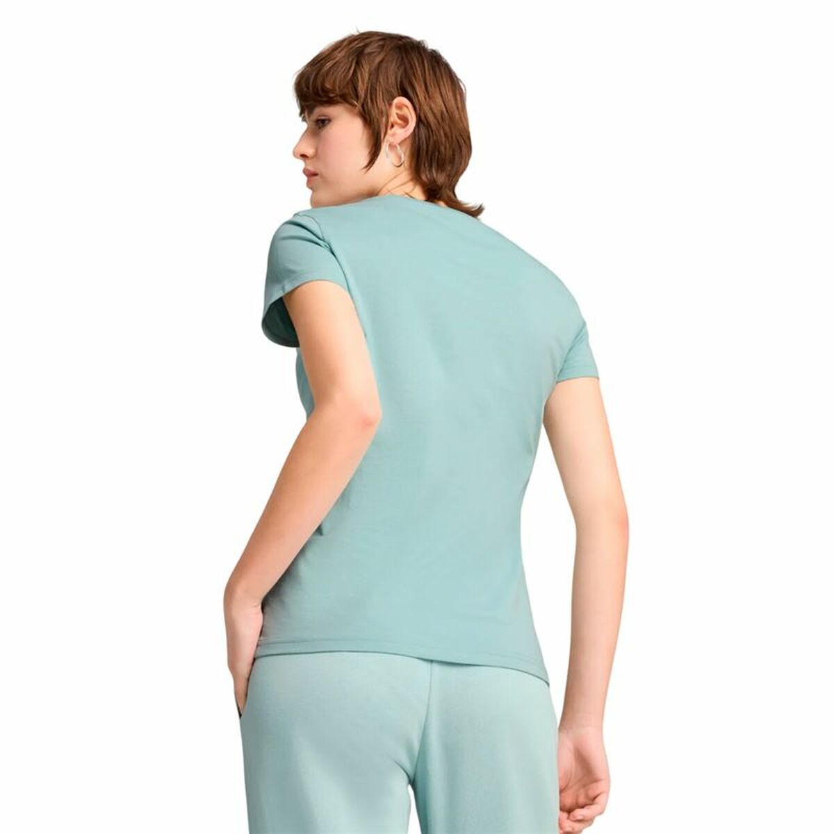 Women’s Short Sleeve T-Shirt Puma Essentials  Blue Sky blue-2