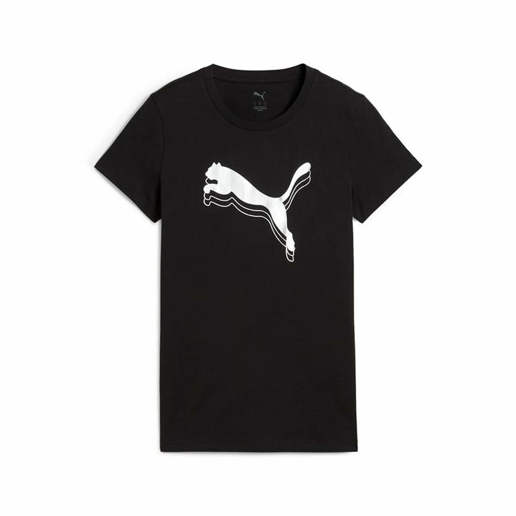 Women’s Short Sleeve T-Shirt Puma Essentials Metallic Black-0