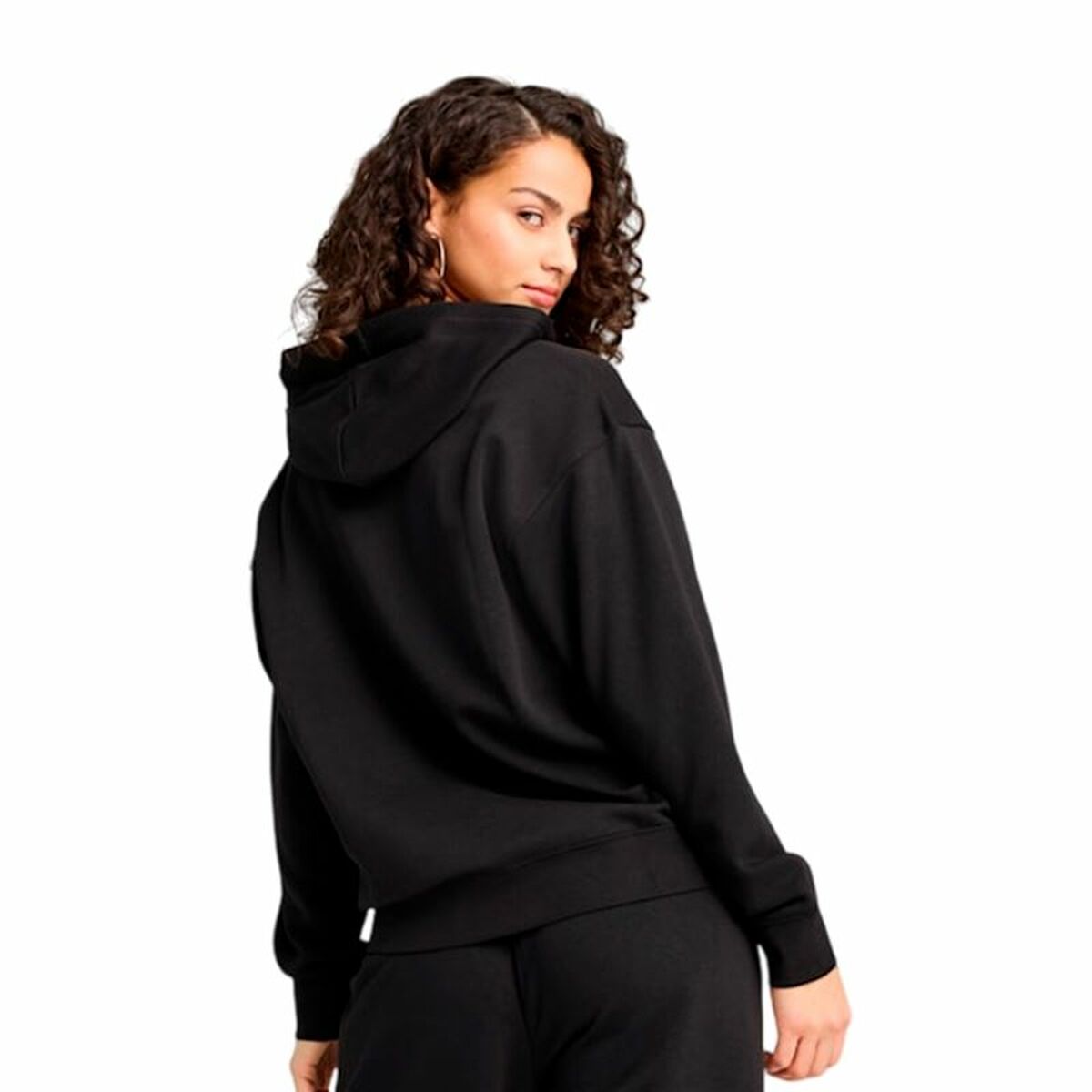 Women’s Hoodie Puma Puma Essentials Script Comfort H Black-2