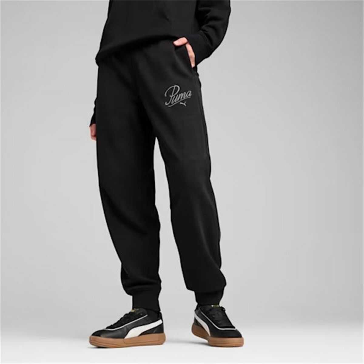 Trousers Puma Ess Script Comfort Black-2