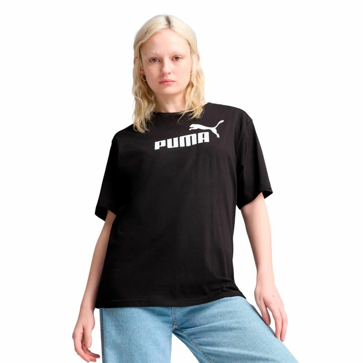 Women’s Short Sleeve T-Shirt Puma Essentials No. 1 Logo Relax-2