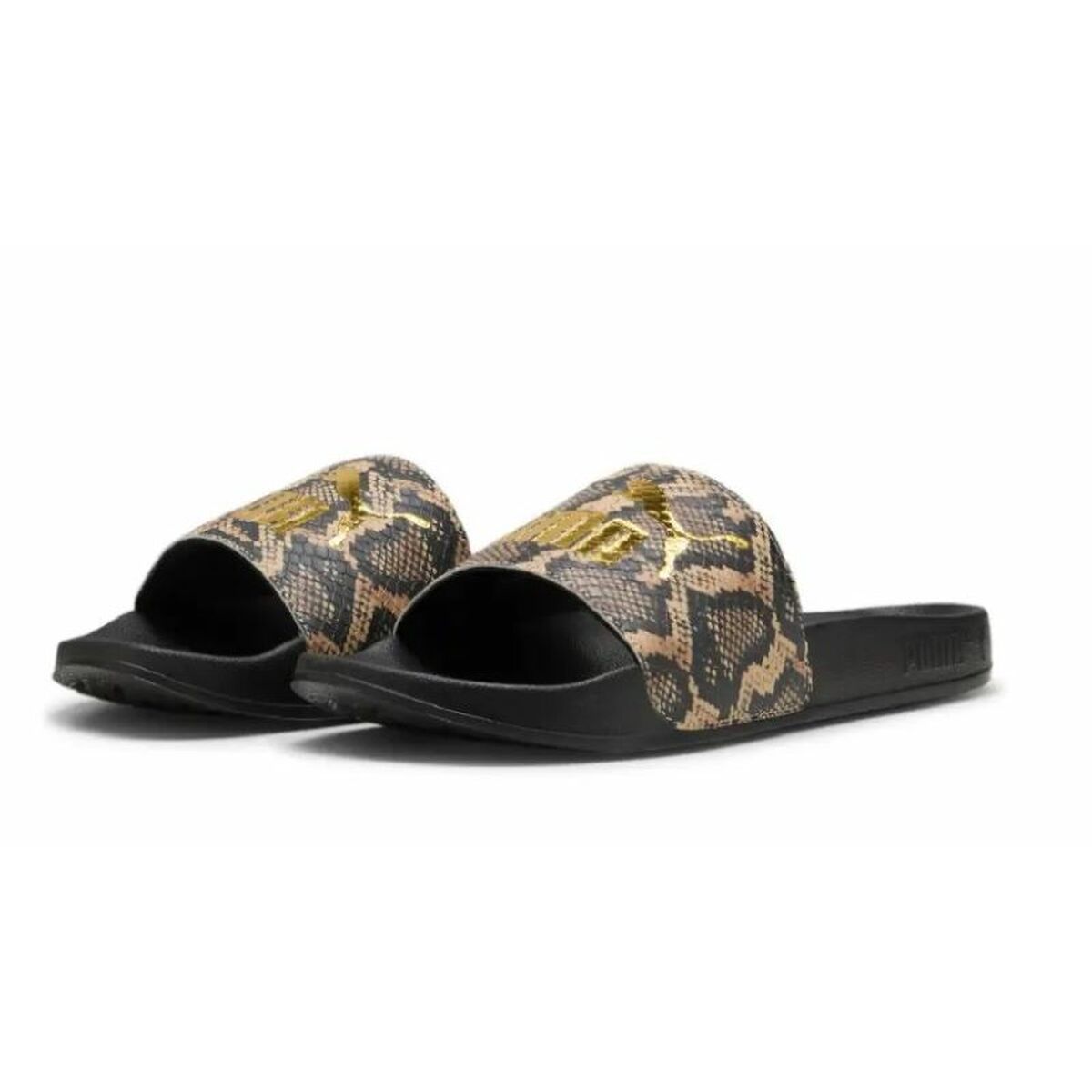 Women's Flip Flops Puma Leadcat 2.0 Snake Chic SS25 400680 01 Black-2