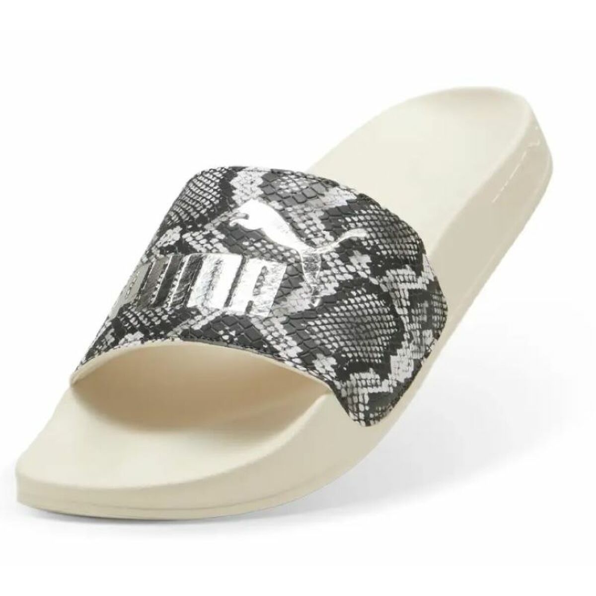 Women's Flip Flops Puma Leadcat 2.0 Snake Chic SS25 400680 02 Beige-2