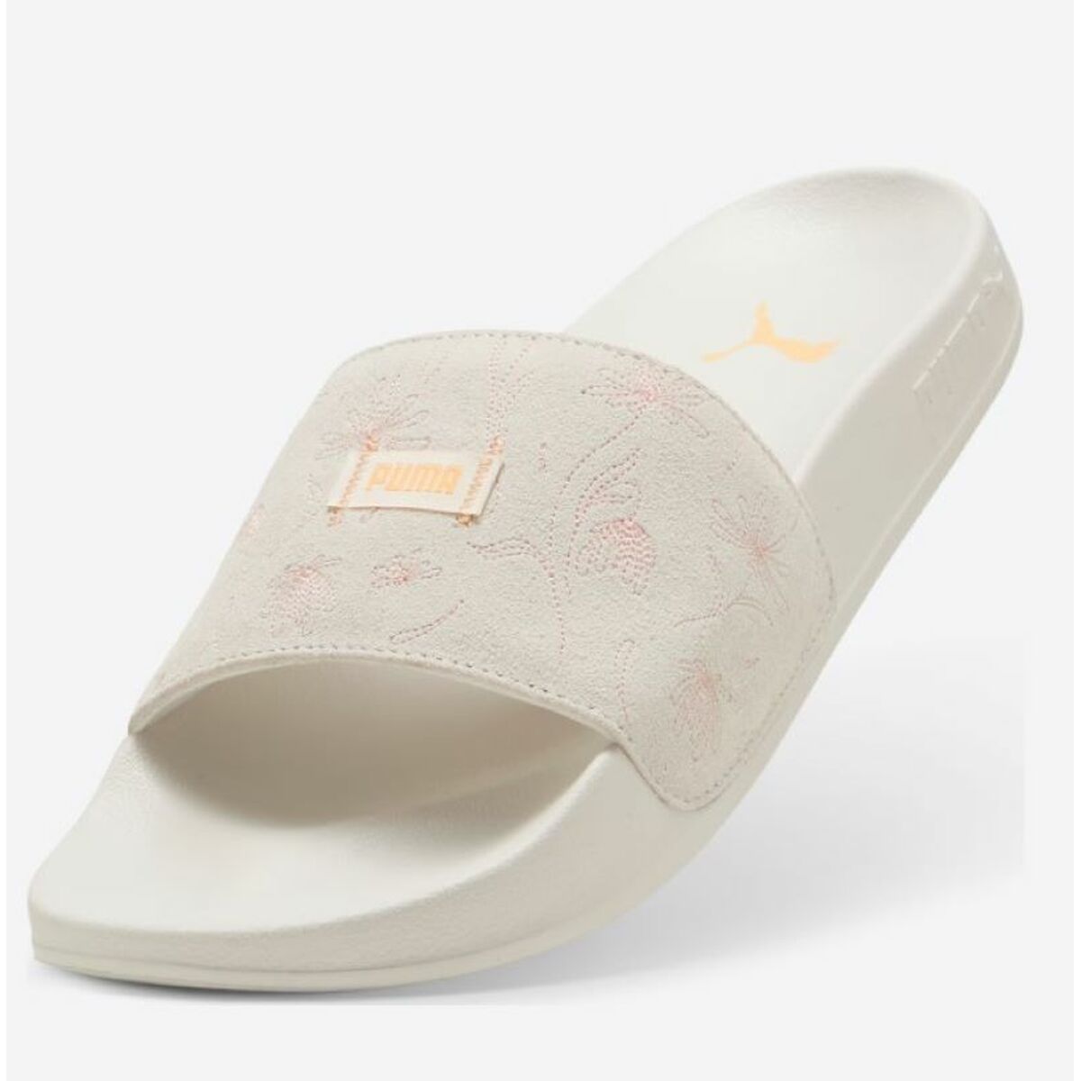 Women's Flip Flops Puma Leadcat 2.0 Crafted Flowers SS25 401321 02 White-3
