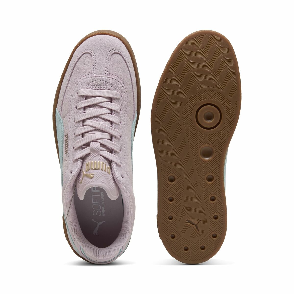 Women's casual trainers Puma CLUB II ERA SUEDE Pink-3