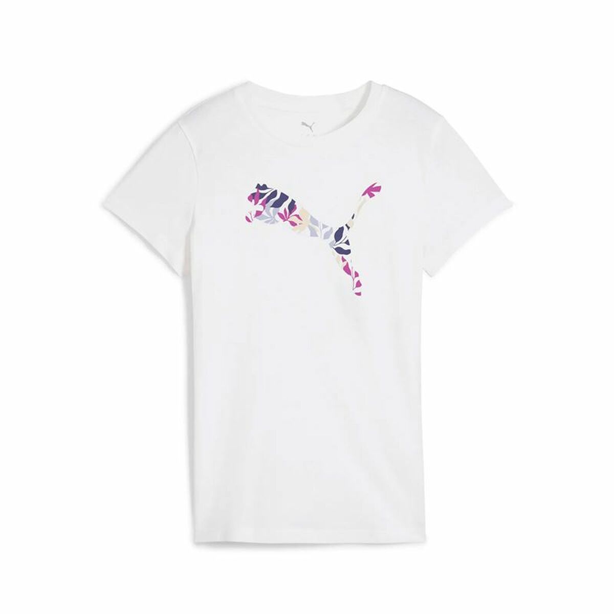 Women’s Short Sleeve T-Shirt Puma Graphics Floral White (M)-0