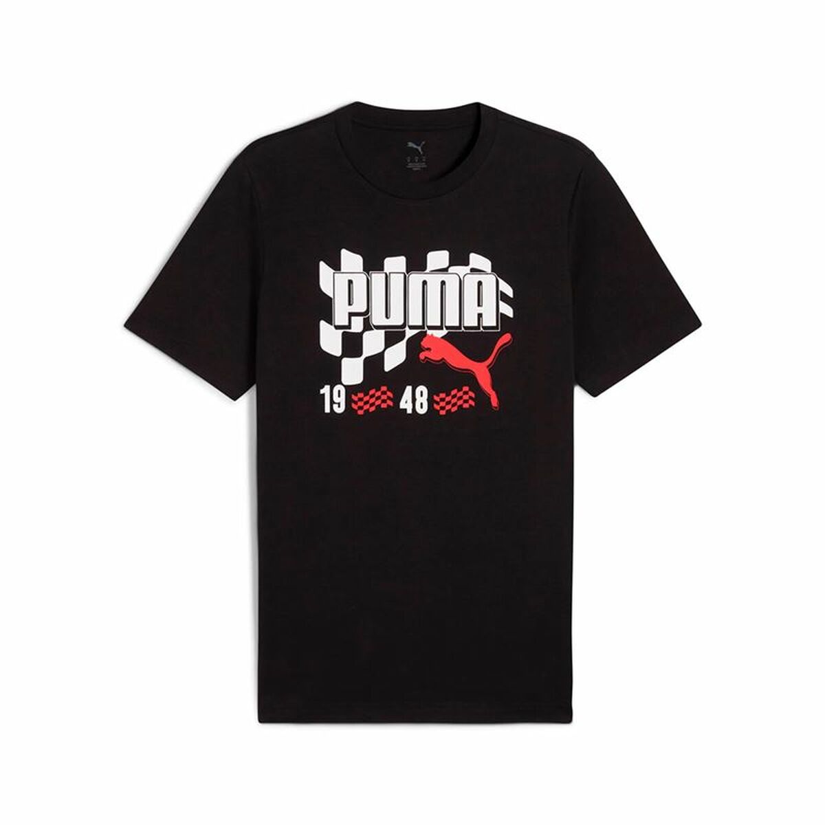 Men’s Short Sleeve T-Shirt Puma Graphics Moto Flag Black-0