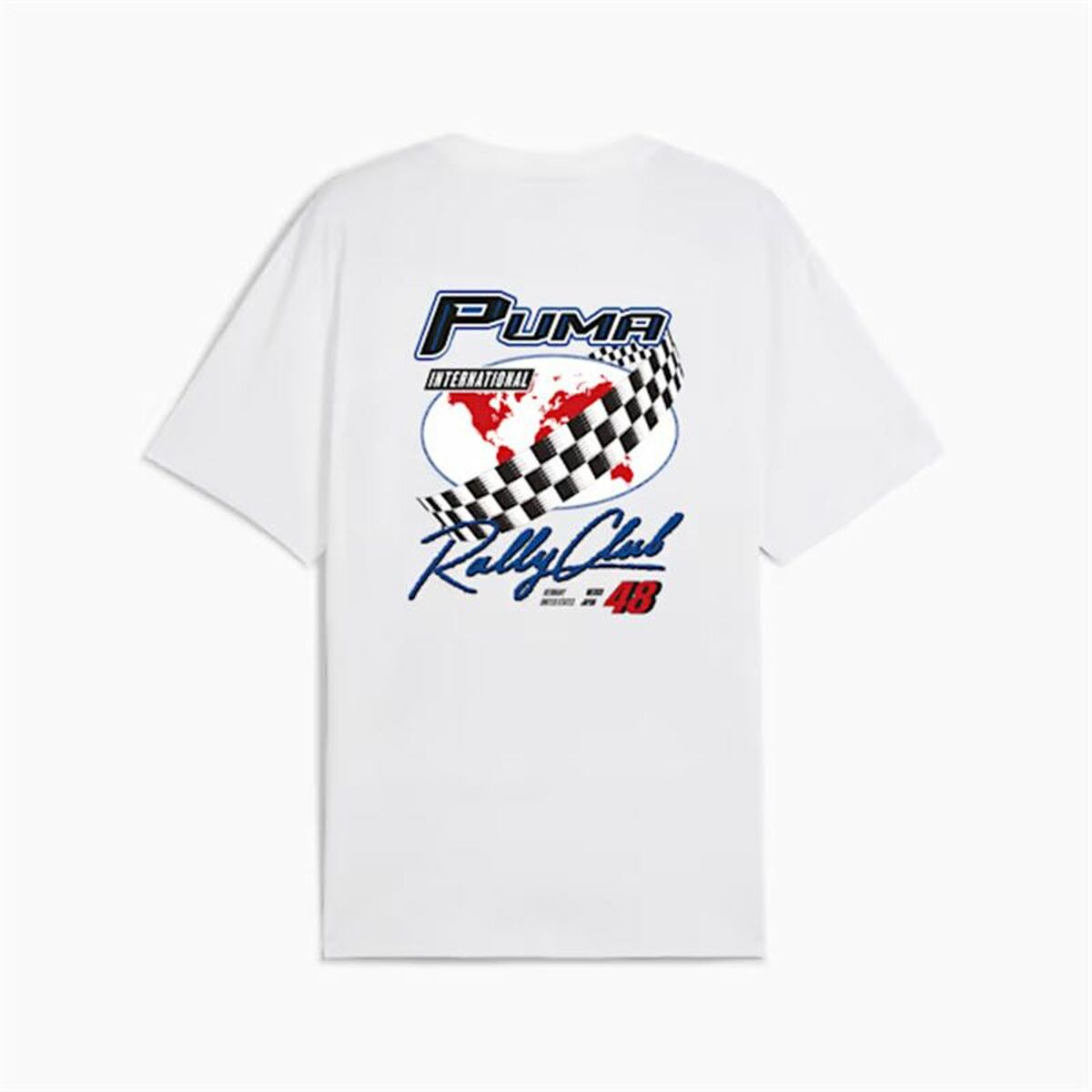 Men’s Short Sleeve T-Shirt Puma Graphics Moto Flag White-2