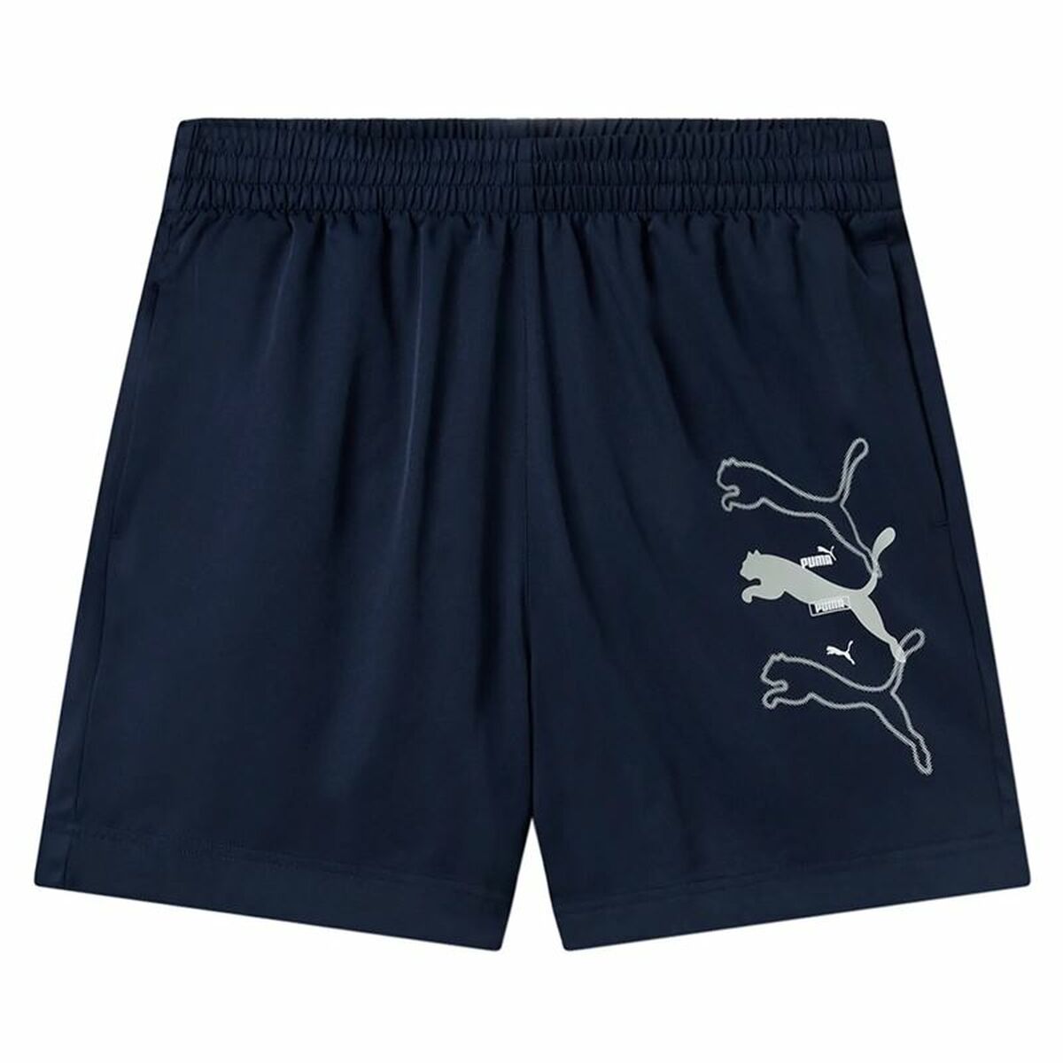 Trousers Puma Essentials Logo Lab Navy Blue-0
