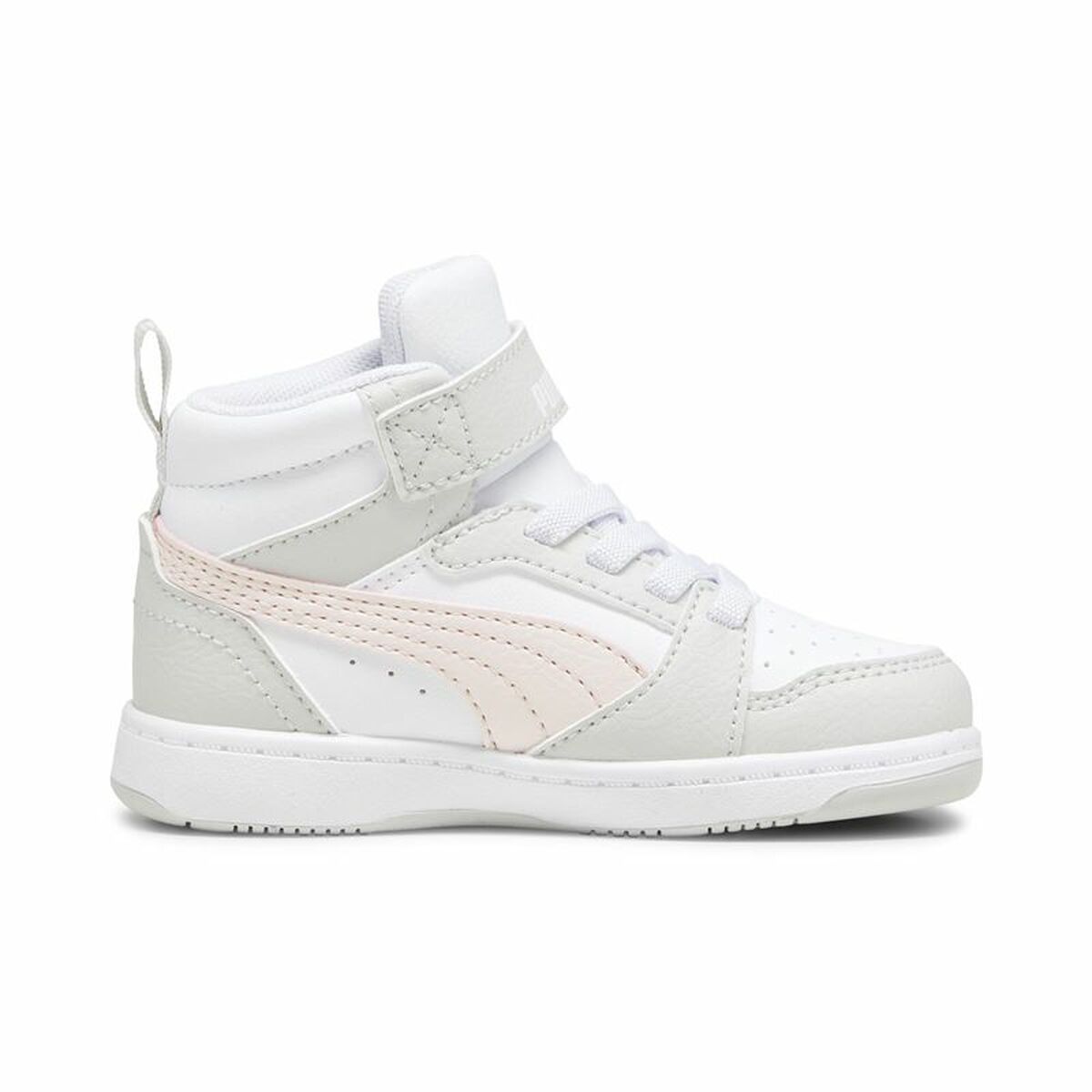 Children’s Casual Trainers Puma Rebound V6 Mid Infantil White-4