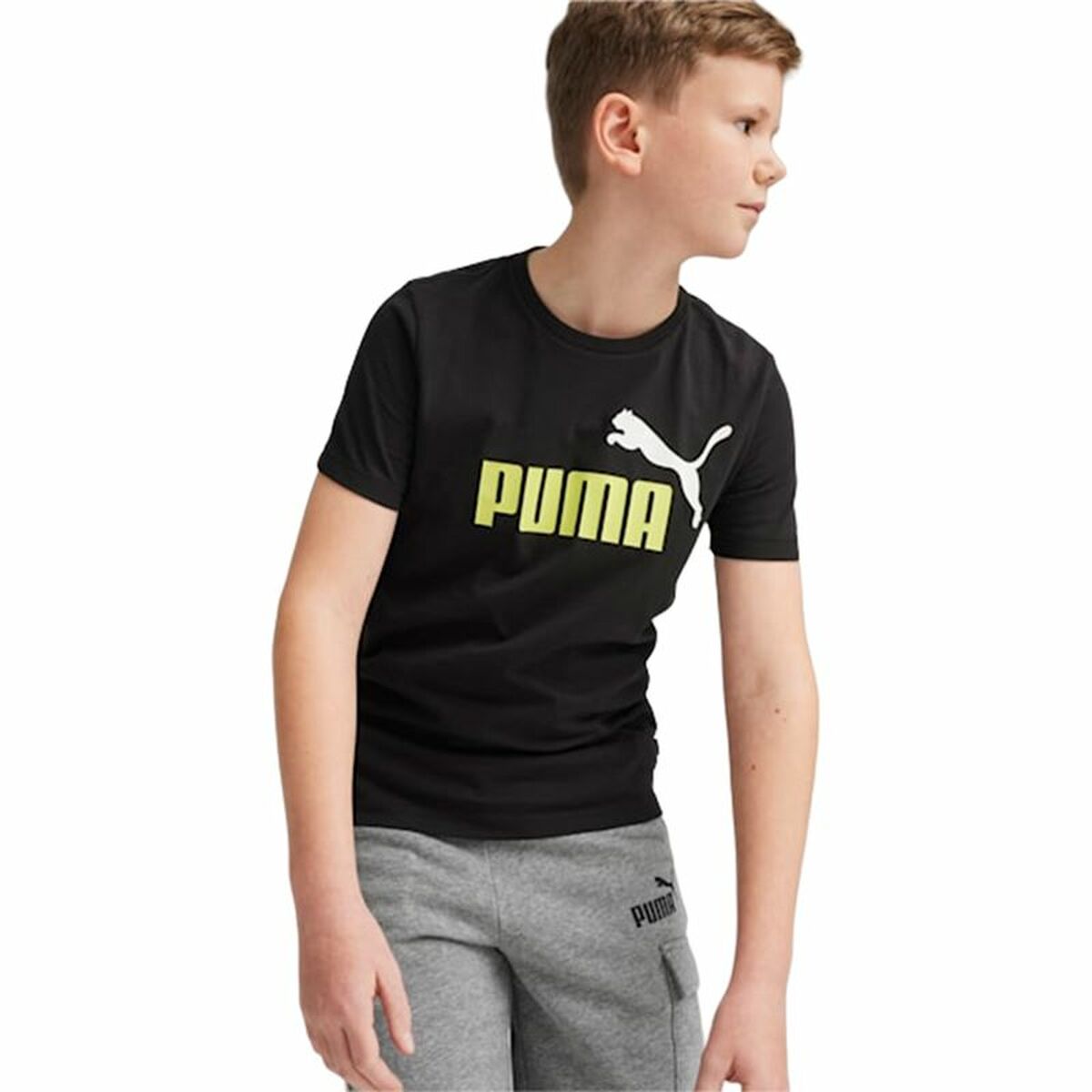 Child's Short Sleeve T-Shirt Puma Essentials+ 2 Colour-2