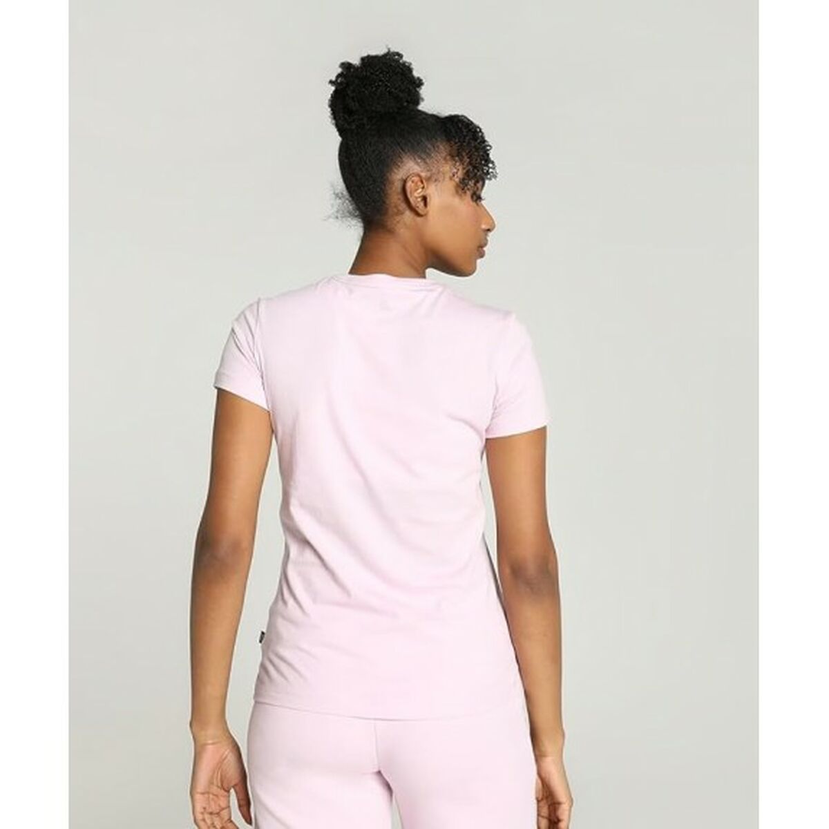 Women’s Short Sleeve T-Shirt Puma ESS LOGO TEE 586775 60 Pink-1