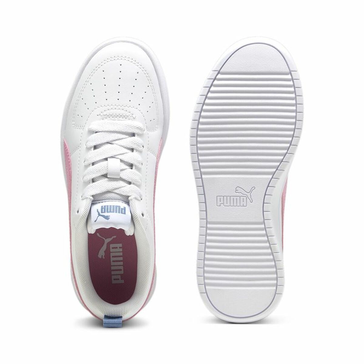 Children’s Casual Trainers Puma Rickie White-5
