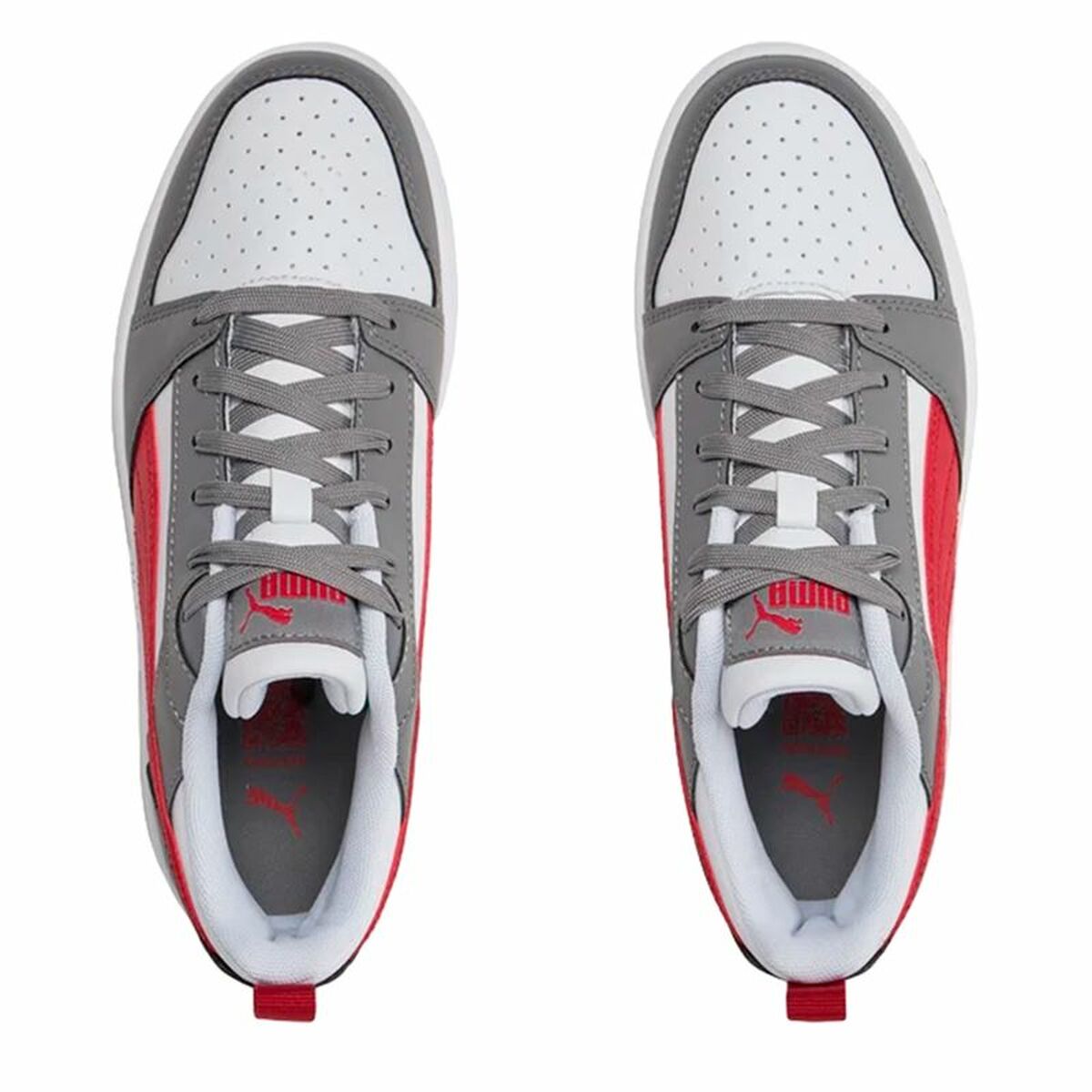 Children’s Casual Trainers Puma Rebound V6 Grey-2
