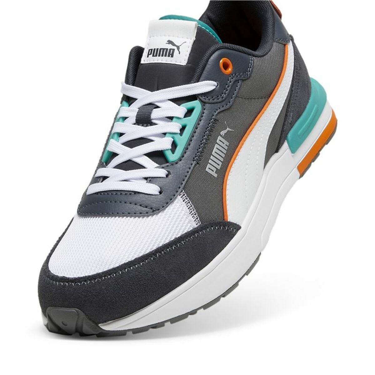 Casual Trainers Puma R22 White Black-4