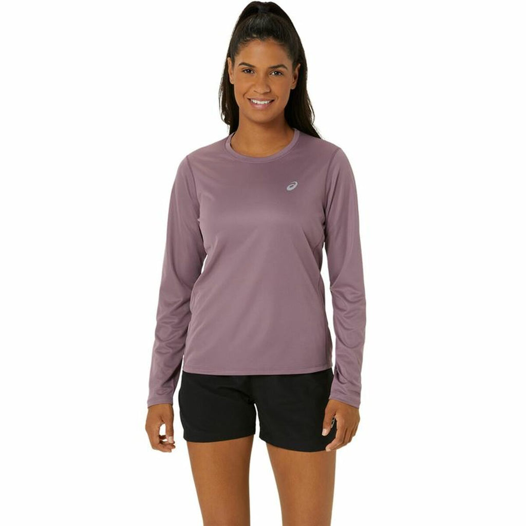 Women’s Long Sleeve Shirt Asics Core Ls Top Pink Plum-0