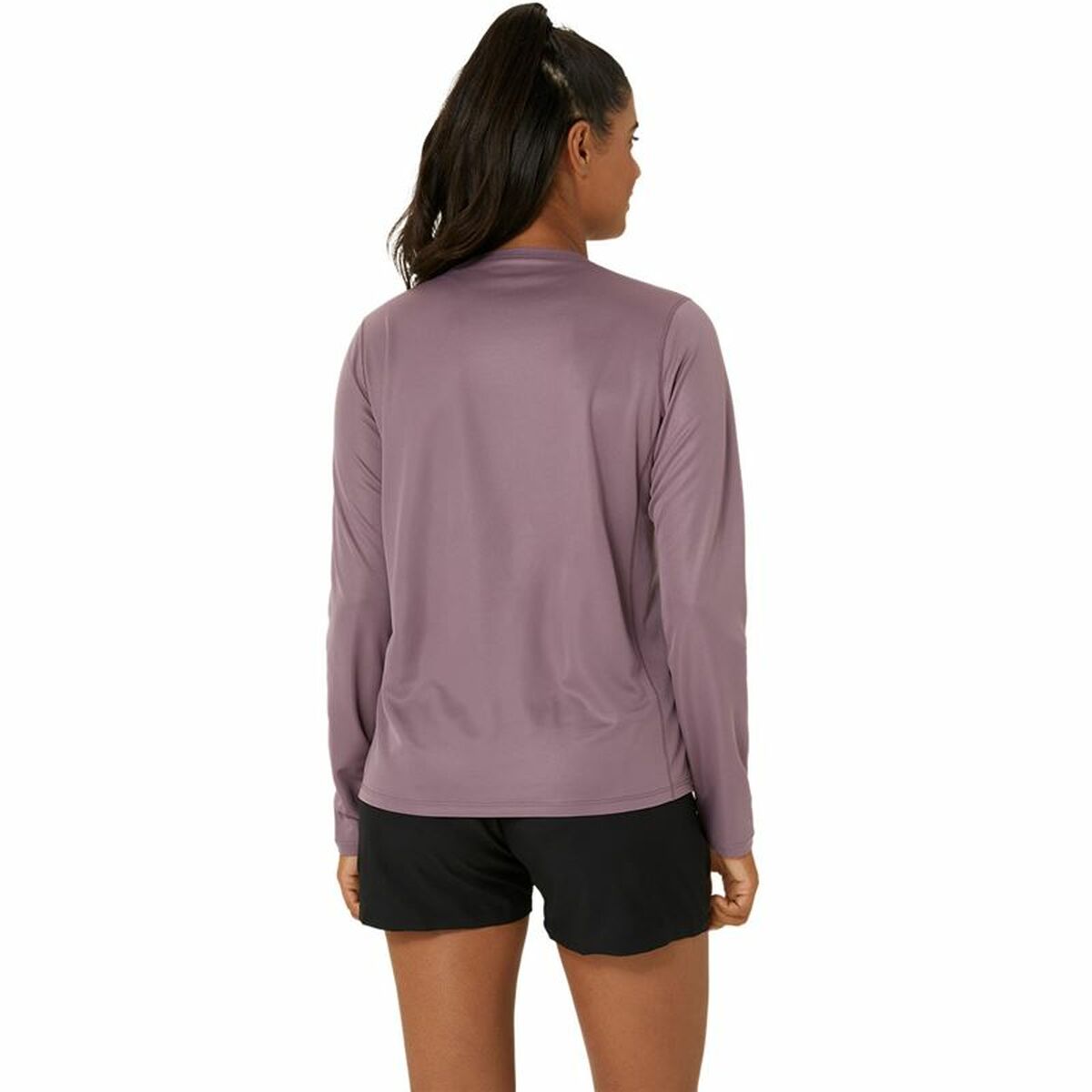 Women’s Long Sleeve Shirt Asics Core Ls Top Pink Plum-5