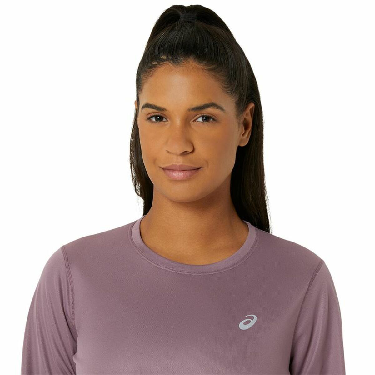 Women’s Long Sleeve Shirt Asics Core Ls Top Pink Plum-3