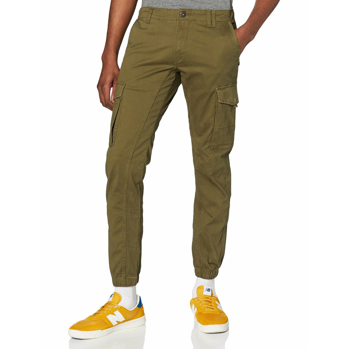 Trousers Jack & Jones JPSTPAUL FLAKE CARGO 12141844 Green-6