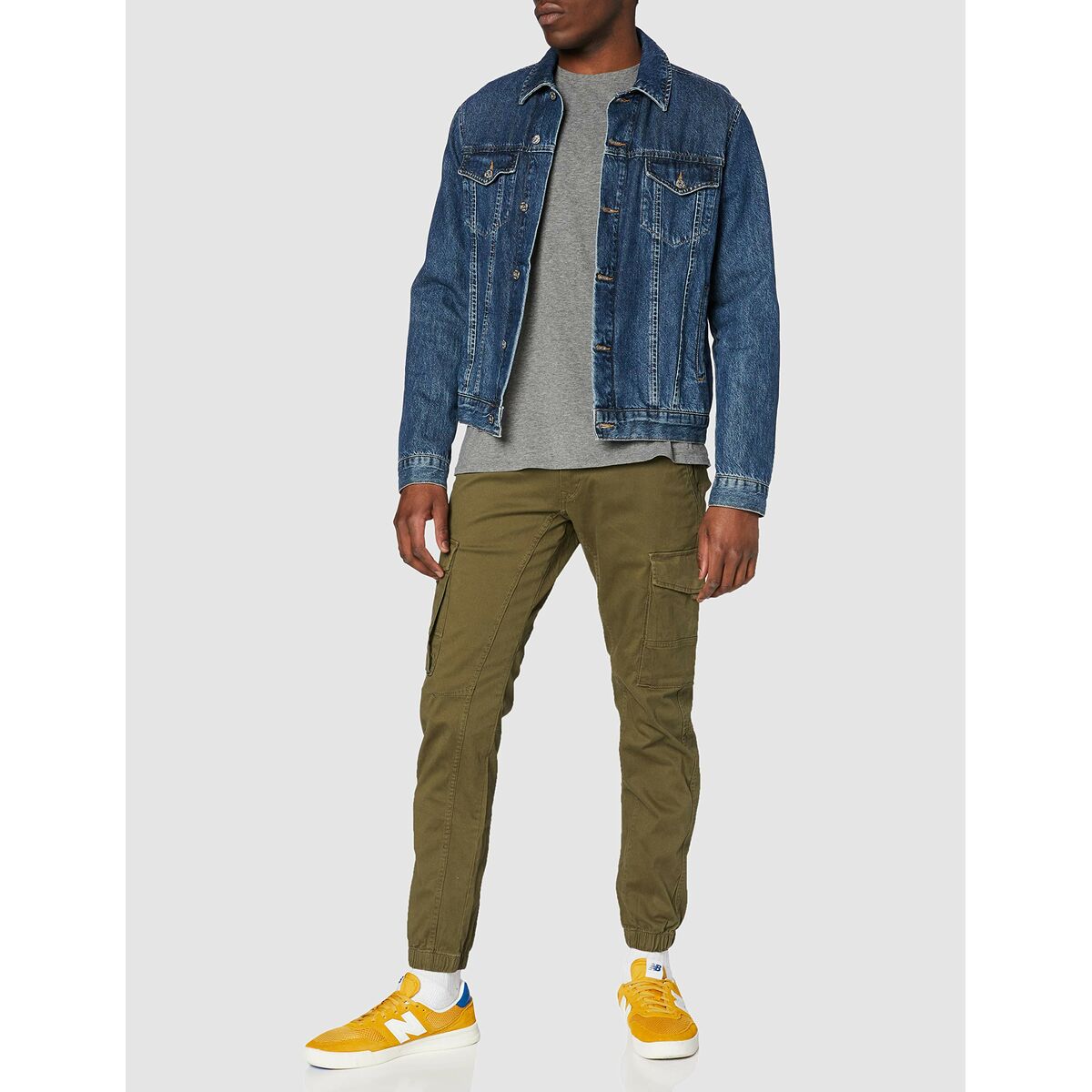 Trousers Jack & Jones JPSTPAUL FLAKE CARGO 12141844 Green-4