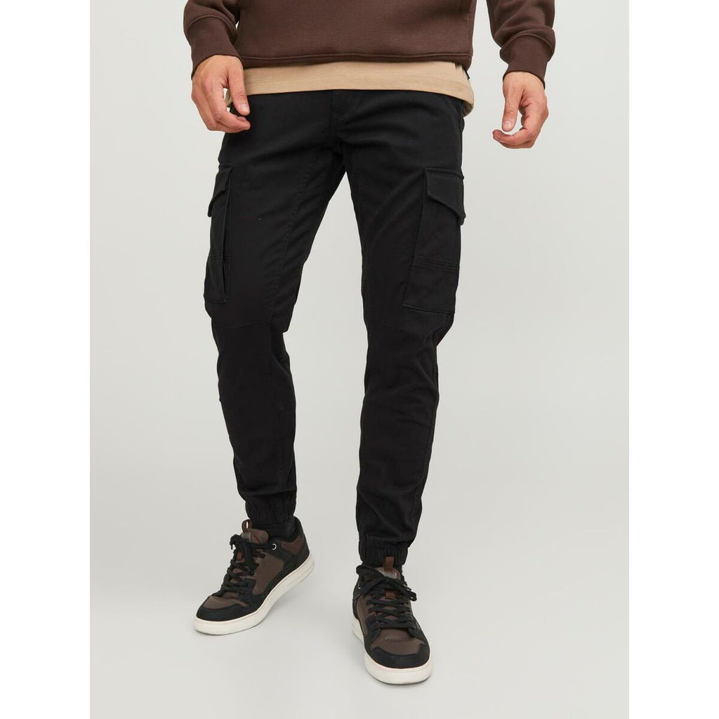 Trousers Jack & Jones JPSTPAUL JJFLAKE CARGO NOOS 12139912 Black-4
