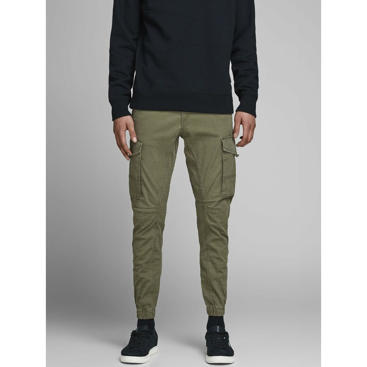 Trousers Jack & Jones JPSTPAUL FLAKE CARGO 12141844 Green-28