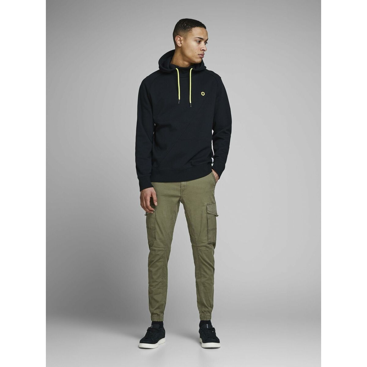 Trousers Jack & Jones JPSTPAUL FLAKE CARGO 12141844 Green-26