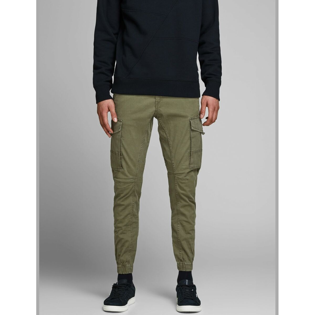 Trousers Jack & Jones JPSTPAUL FLAKE CARGO 12141844 Green-38