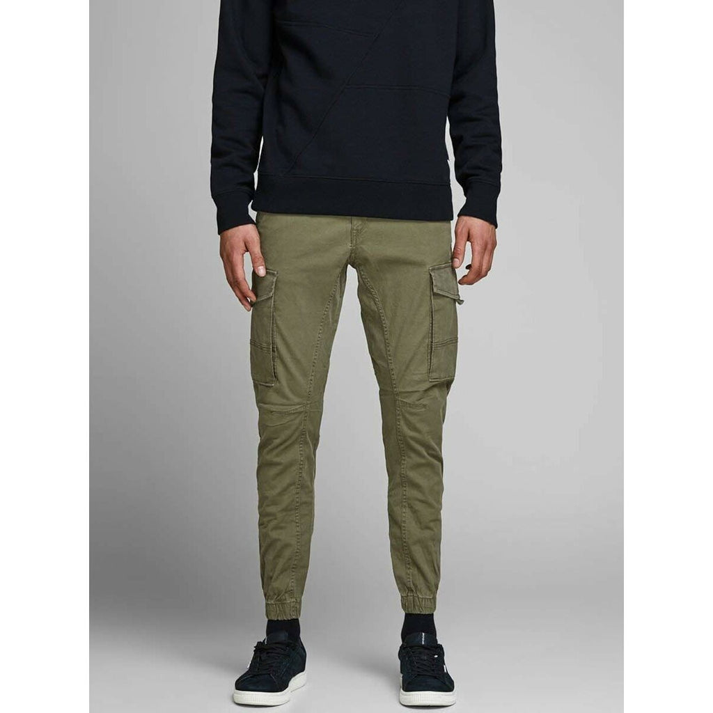 Trousers Jack & Jones JPSTPAUL FLAKE CARGO 12141844 Green-20
