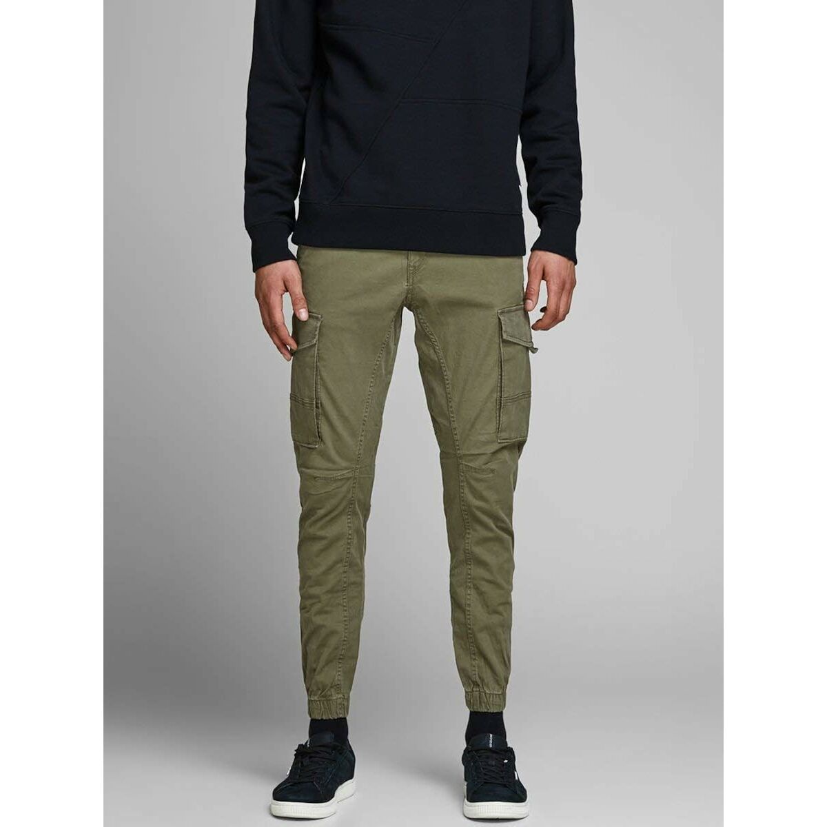 Trousers Jack & Jones JPSTPAUL FLAKE CARGO 12141844 Green-20
